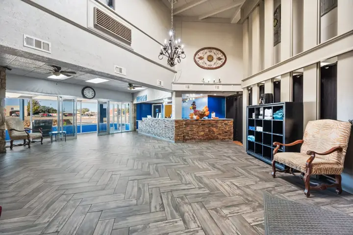 Lobby and front desk